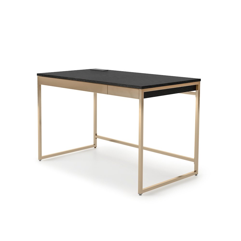 Abair Metal Writing Desk with USB Port