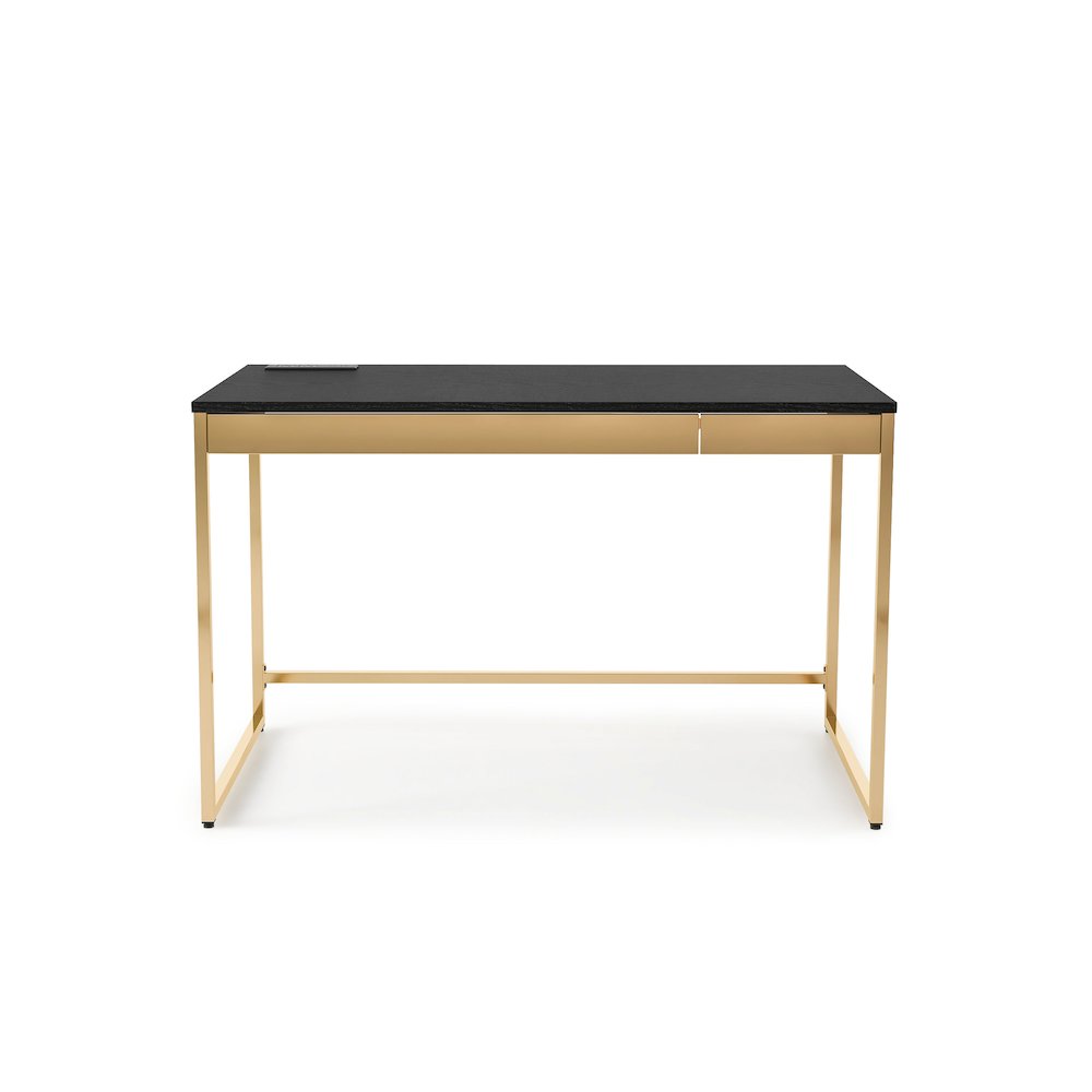 Abair Metal Writing Desk with USB Port