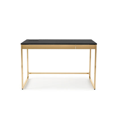 Abair Metal Writing Desk with USB Port