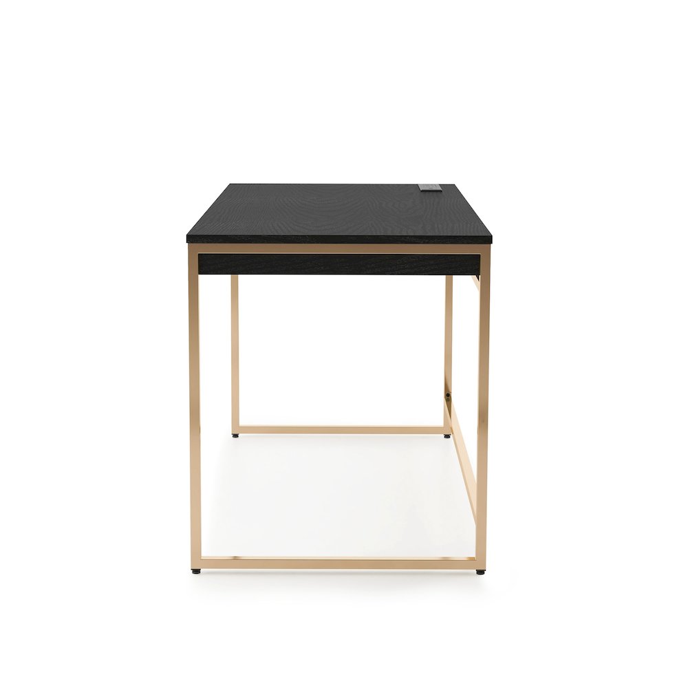 Abair Metal Writing Desk with USB Port