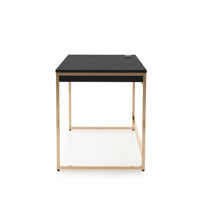 Abair Metal Writing Desk with USB Port