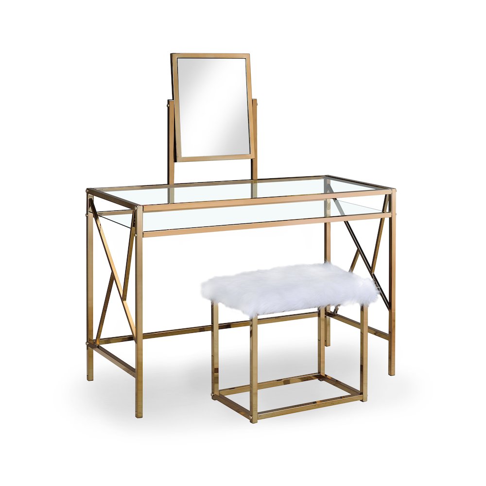 Ian Metal 3-Piece Bedroom Vanity Set