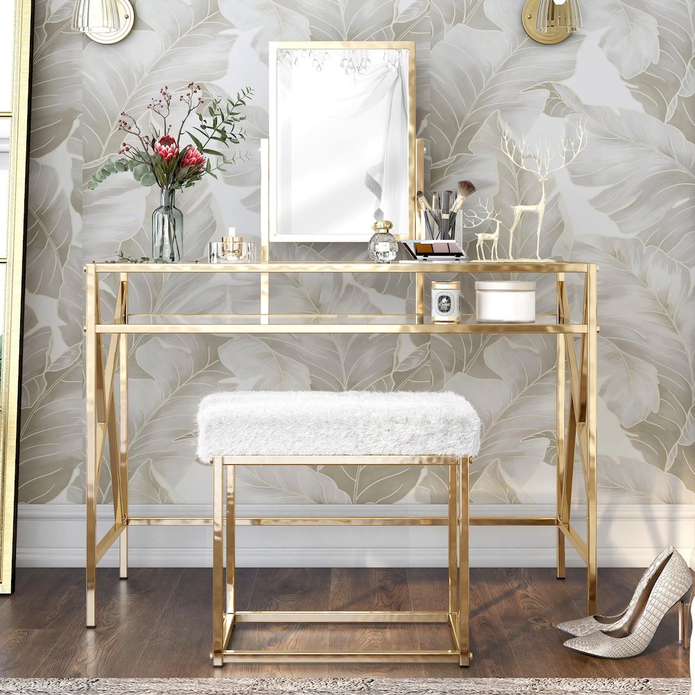 Ian Metal 3-Piece Bedroom Vanity Set