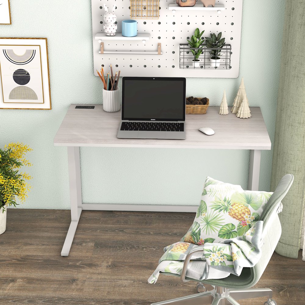 Nillaine Wood Writing Desk with USB