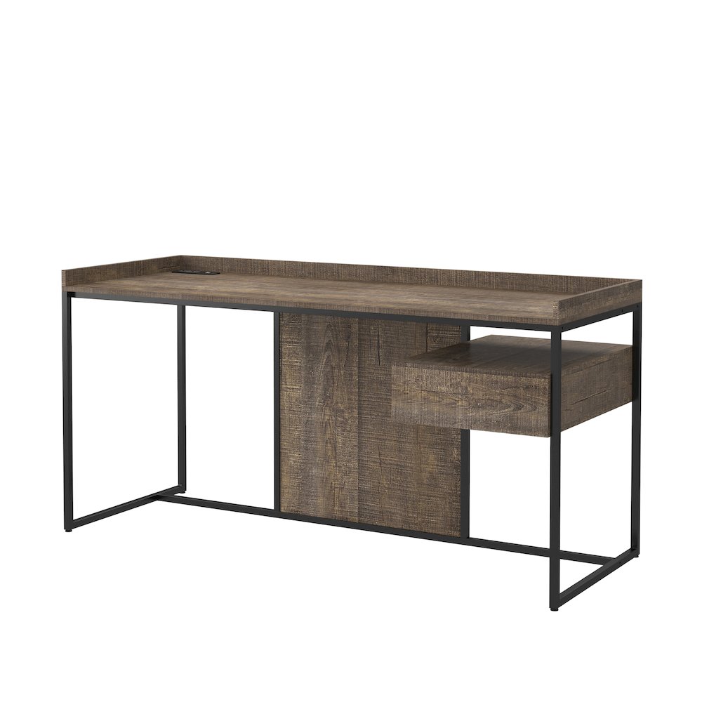 Trela Wood Writing Desk with USB Plug