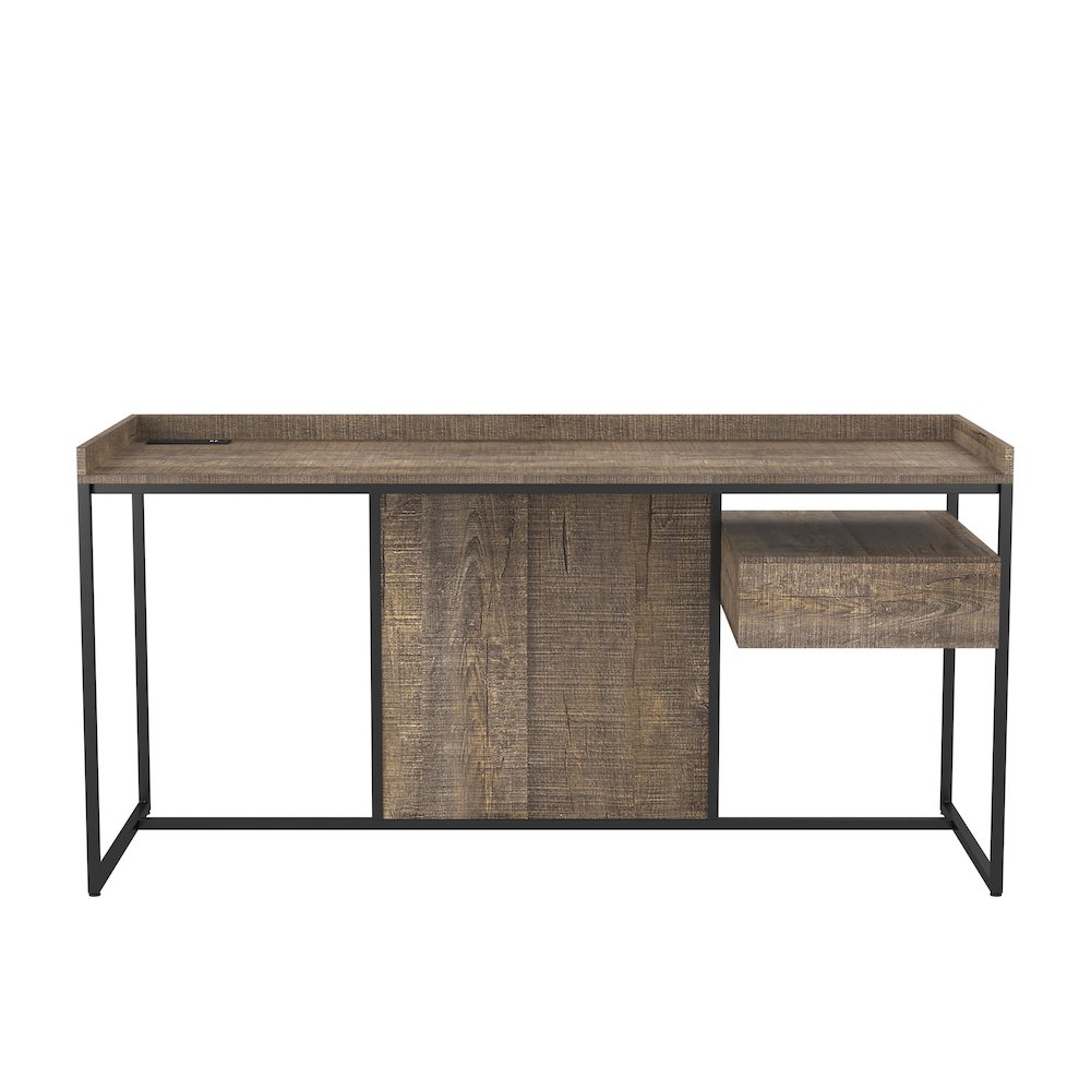 Trela Wood Writing Desk with USB Plug