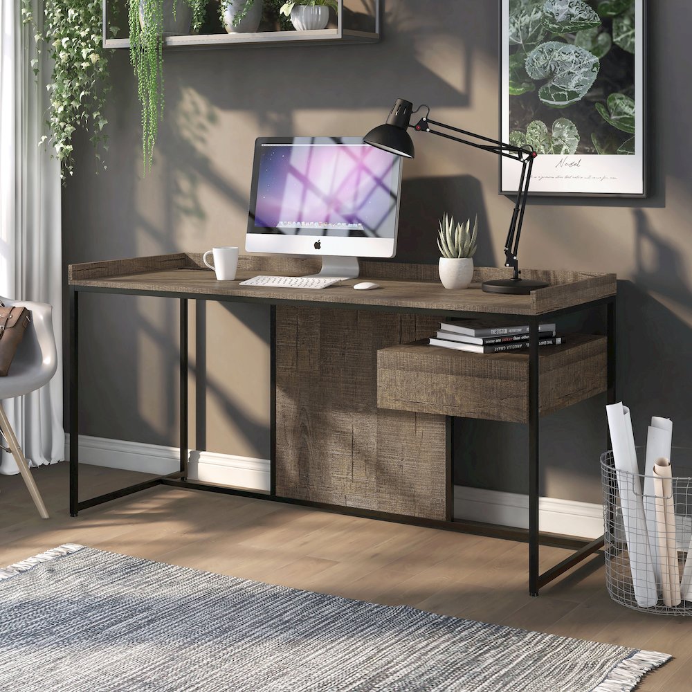 Trela Wood Writing Desk with USB Plug