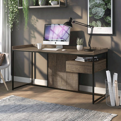 Trela Wood Writing Desk with USB Plug