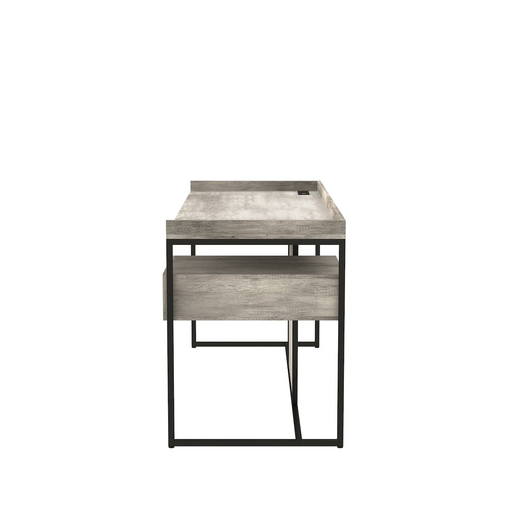 Trela Wood Writing Desk with USB Plug