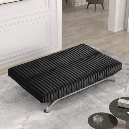 Sturon Upholstered Fabric Futon Sofa Bed
