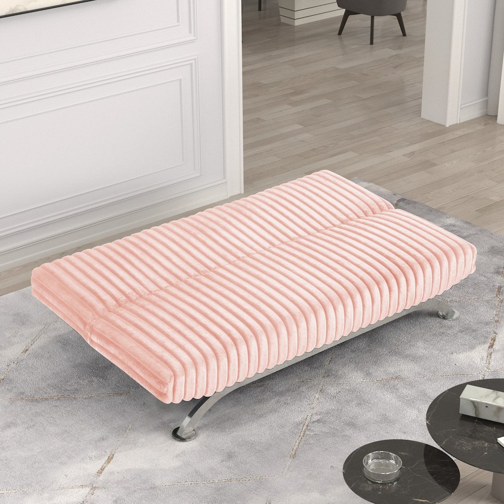 Sturon Upholstered Fabric Futon Sofa Bed