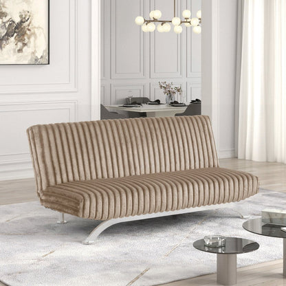 Sturon Upholstered Fabric Futon Sofa Bed