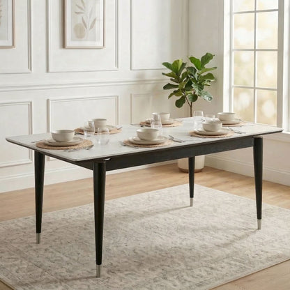 Miranda Sintered Stone Top and Wood Dining Table