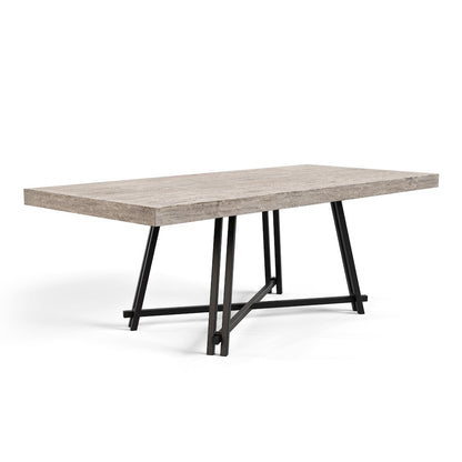 Oldbury Black Solid Wood Dining Table