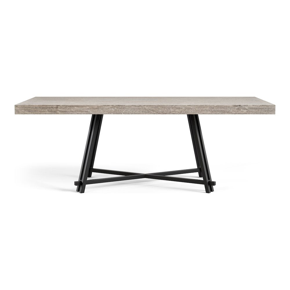 Oldbury Black Solid Wood Dining Table