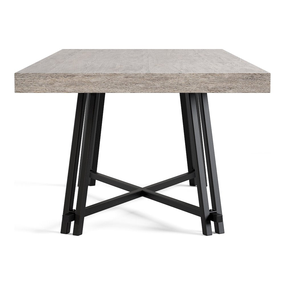 Oldbury Black Solid Wood Dining Table