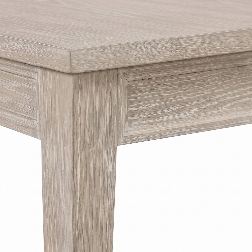 Starlight Canyon Home Extendable Dining Table with Center Leaf, Brown