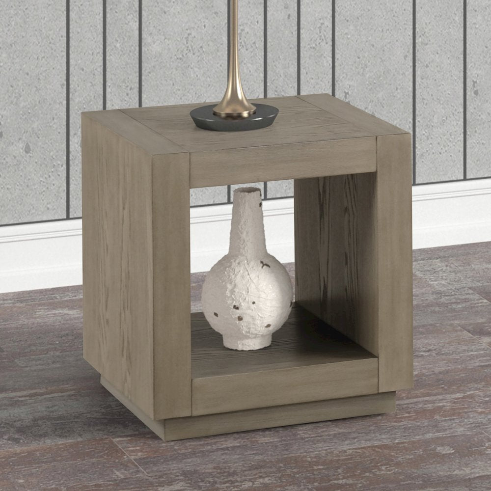 Mitta Modern Solid Wood 20-inch Square End Table