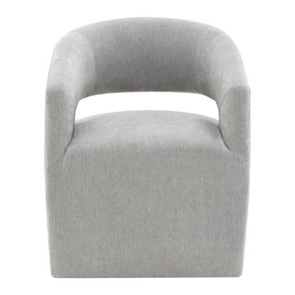 Arize Modern Fabric Barel Back Accent Chair