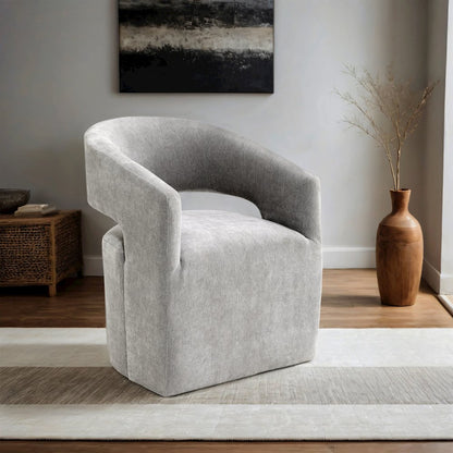Arize Modern Fabric Barel Back Accent Chair
