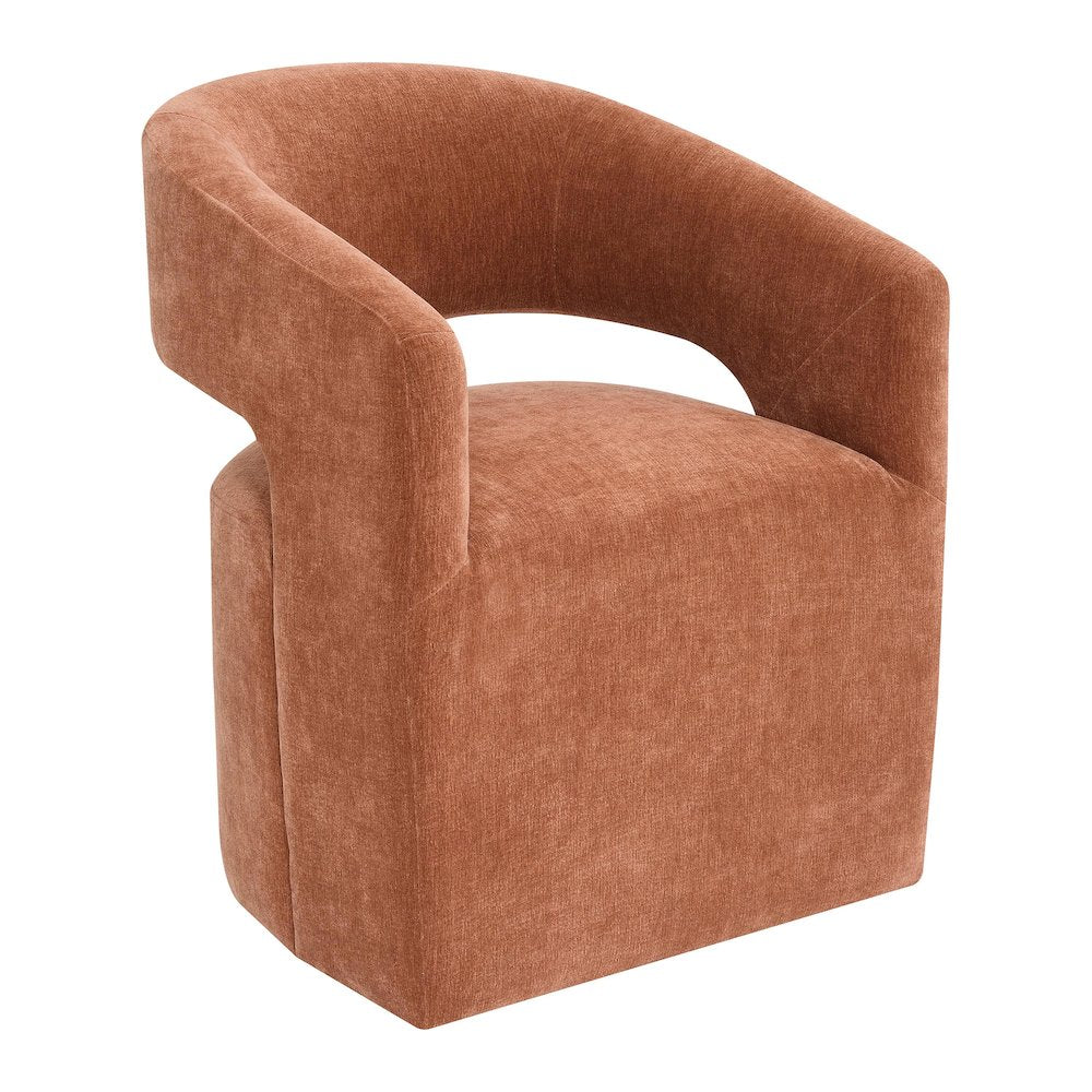 Arize Modern Fabric Barel Back Accent Chair