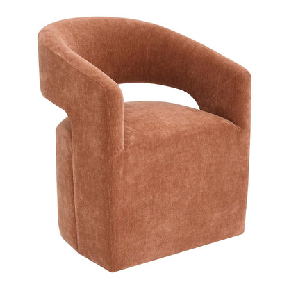 Arize Modern Fabric Barel Back Accent Chair