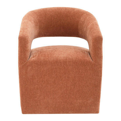 Arize Modern Fabric Barel Back Accent Chair