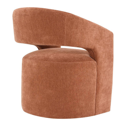Arize Modern Fabric Barel Back Accent Chair