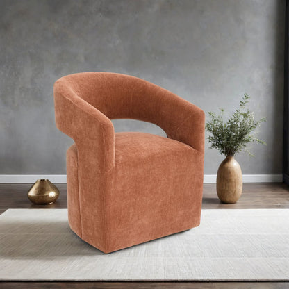 Arize Modern Fabric Barel Back Accent Chair