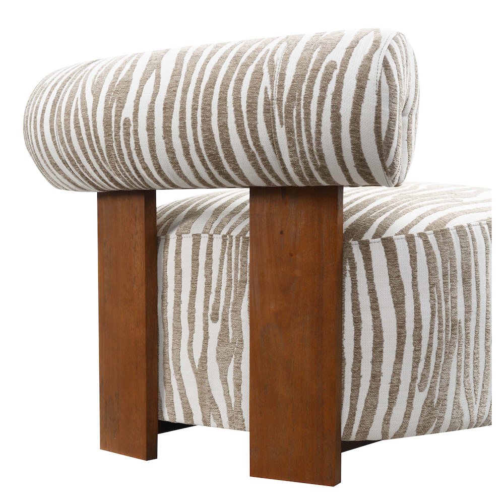 Zenya Modern Chenille Accent Chair