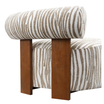 Zenya Modern Chenille Accent Chair