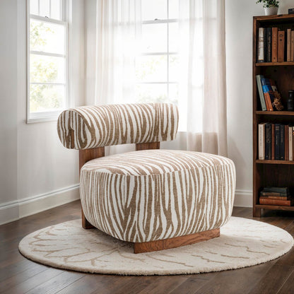 Zenya Modern Chenille Accent Chair