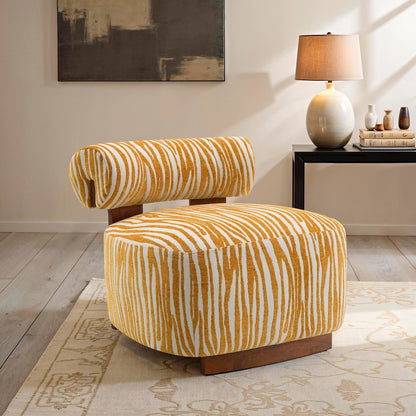 Zenya Modern Chenille Accent Chair