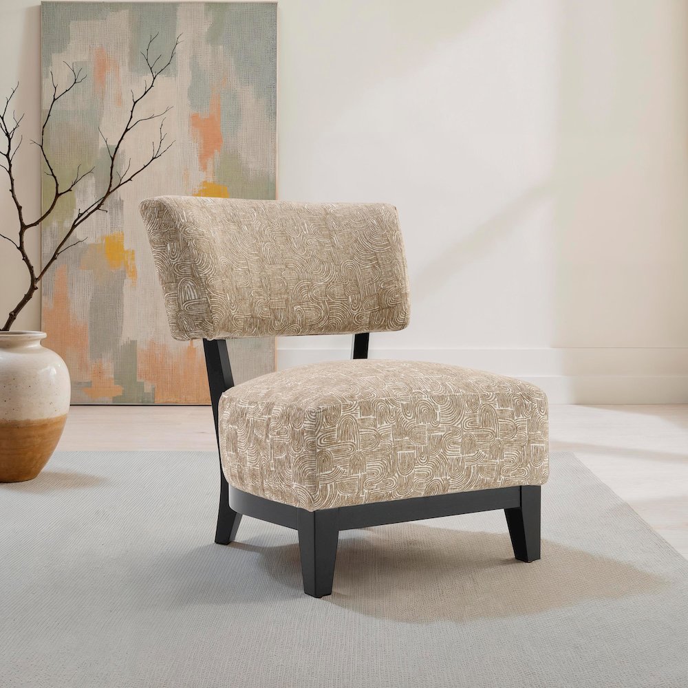 Swene Modern Fabric Accent Chair