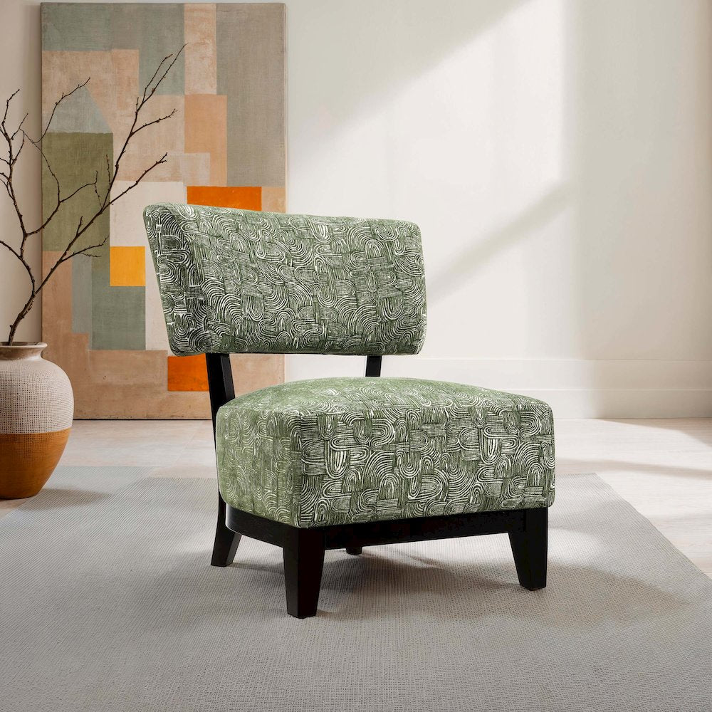 Swene Modern Fabric Accent Chair
