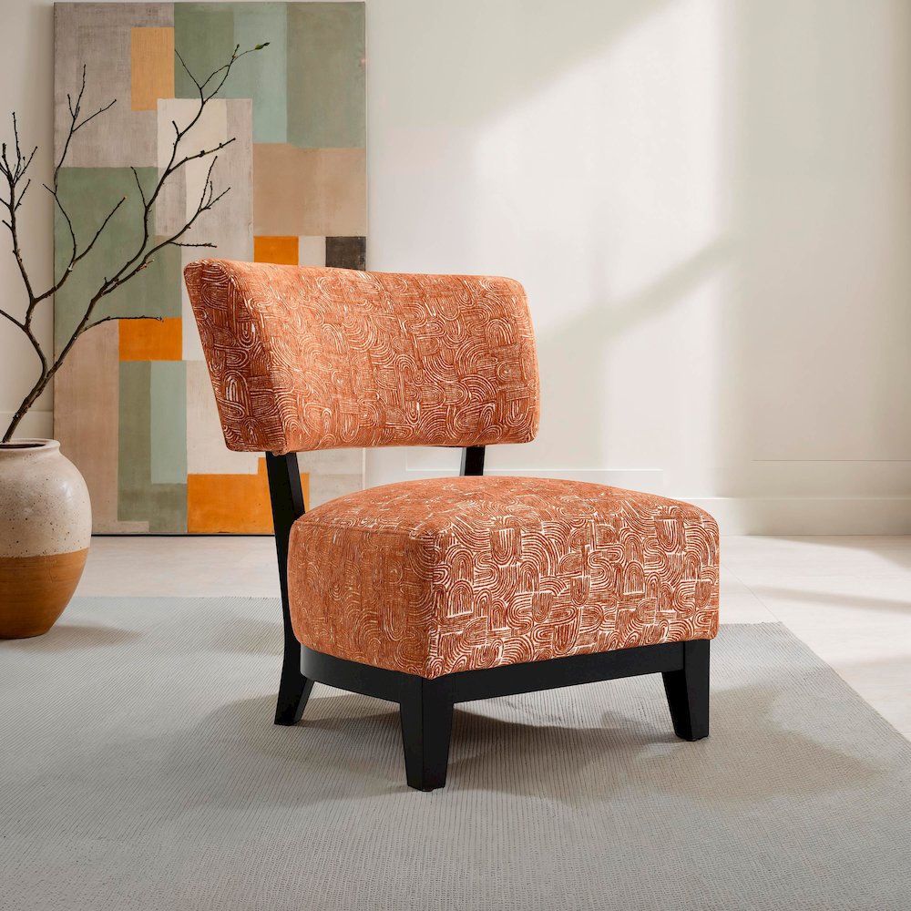 Swene Modern Fabric Accent Chair