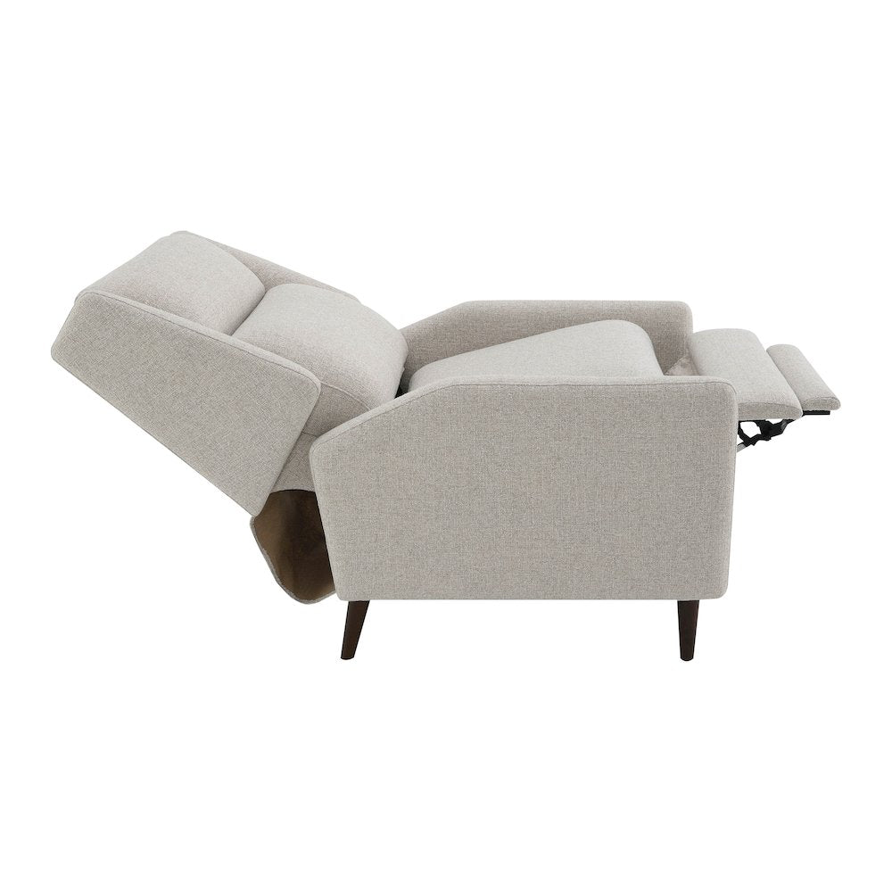 Bonny Modern Fabric Manual Push Back Recliner