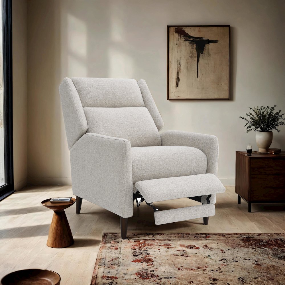 Bonny Modern Fabric Manual Push Back Recliner