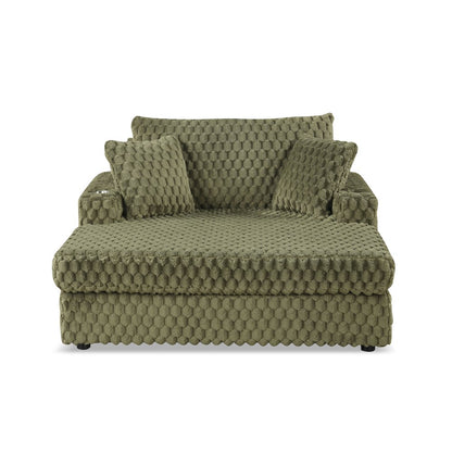 Dresdan Fabric 2-Arm Oversized Chaise