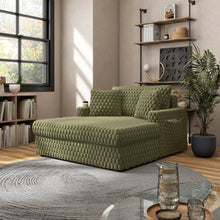 Dresdan Fabric 2-Arm Oversized Chaise