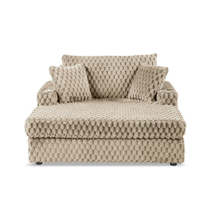 Dresdan Fabric 2-Arm Oversized Chaise