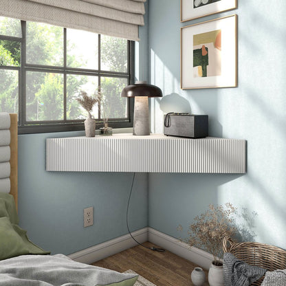 Modern Floating TV Console Table with Storage Space