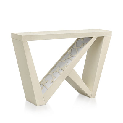 Wyll Contemporary Indoor LED Wood Console Table with Remote