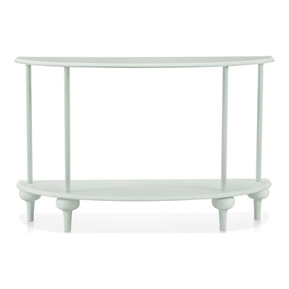 Soela Half Moon Composite Console Table with Shelf