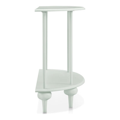 Soela Half Moon Composite Console Table with Shelf