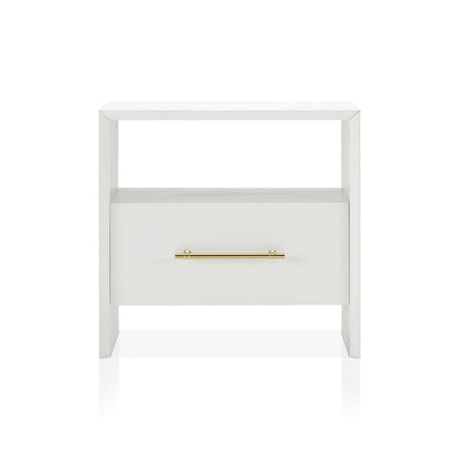 Elvora Modern Wood 1-Drawer and 1-Shelf End Table