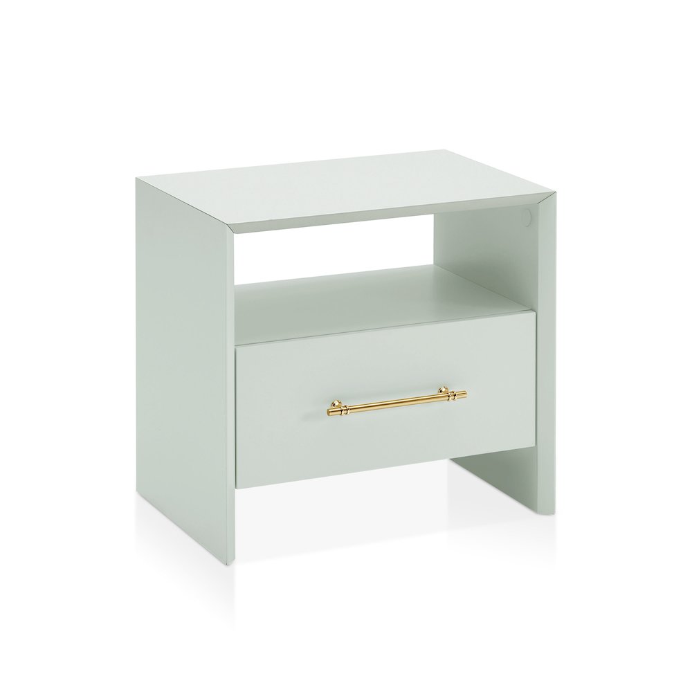 Elvora Modern Wood 1-Drawer and 1-Shelf End Table