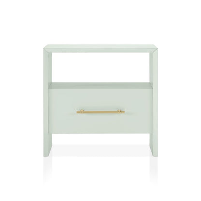 Elvora Modern Wood 1-Drawer and 1-Shelf End Table