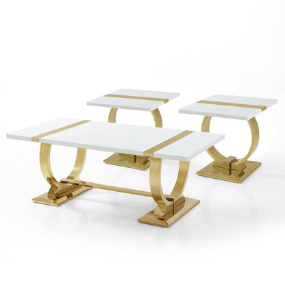 Wellit O-Shaped 2-Piece Coffee Table Set