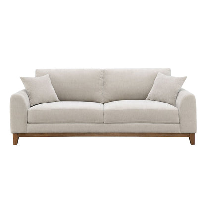 Naria 2-Piece Chenille Upholstered Sofa Set with Pillows